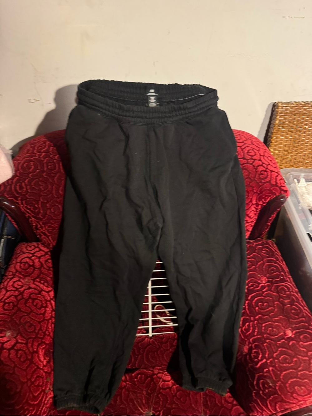 H&M Black Men's Sweatpants - Elastic Waist Joggers